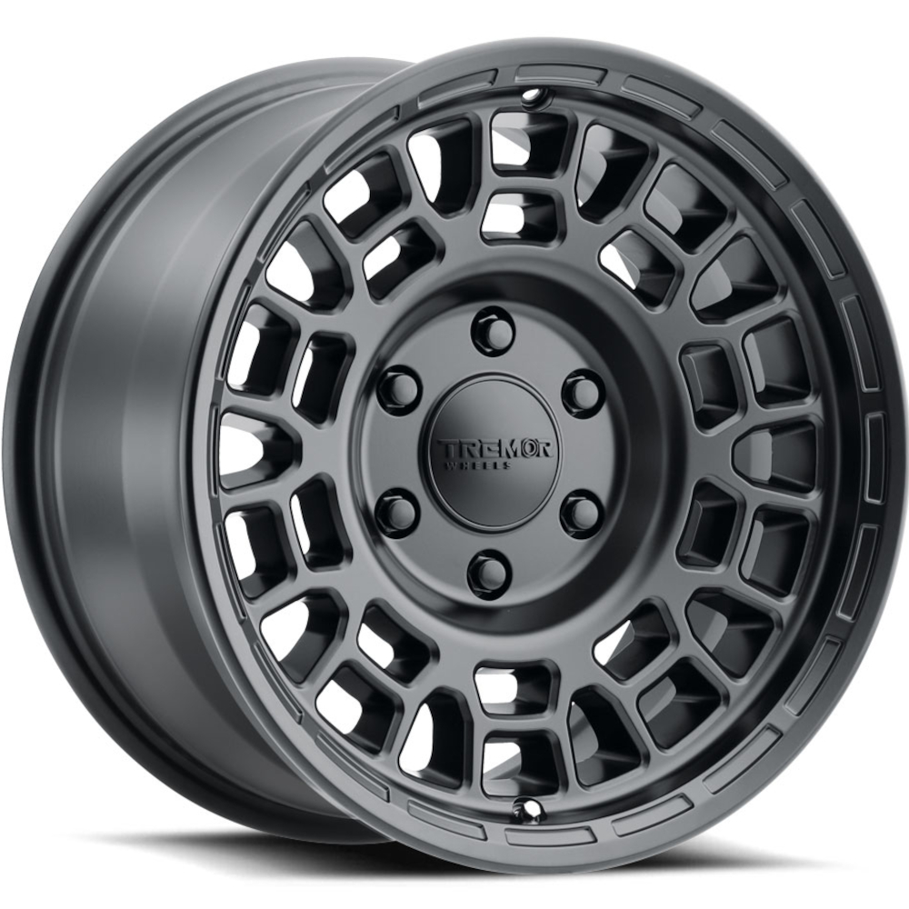 Satin Black Tremrr Seismic Truck Wheels
