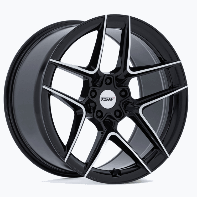 Black Machined TSW Slipstream Wheels