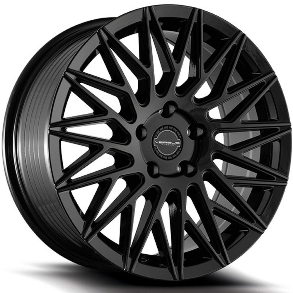 Gloss Black Versus Racing VS33 Wheels