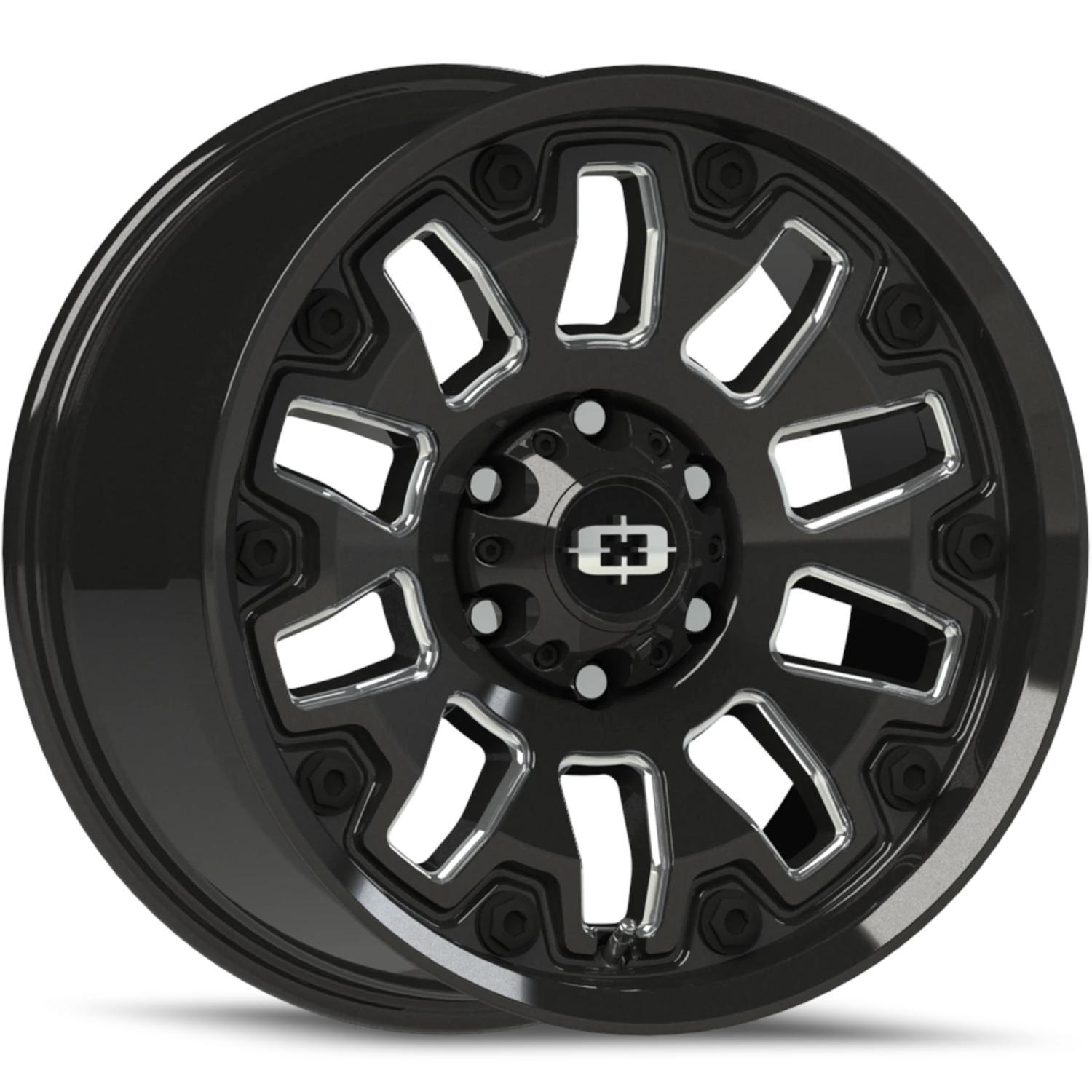 Milled Black Vision Armor Wheels