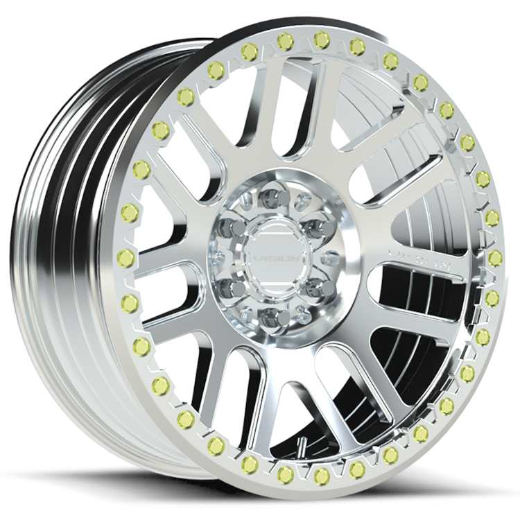 Polished Vision Nemesis Beadlock Wheels