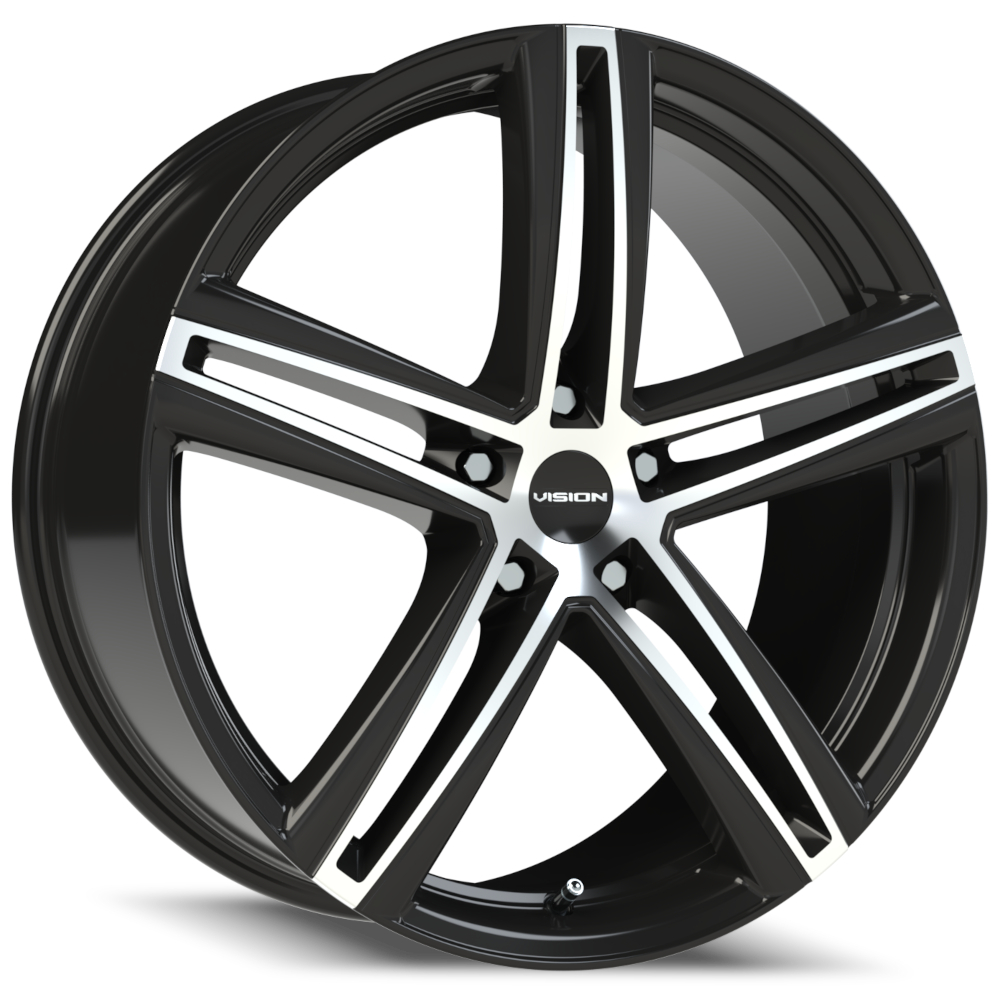 Black Machined Vision Nitrous Wheels
