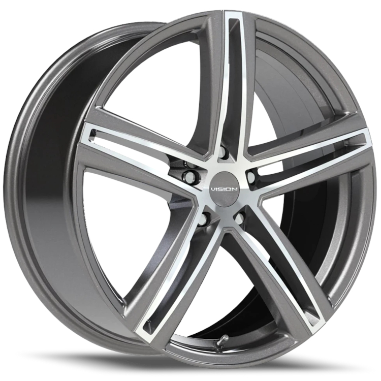 Gunmetal Machined Vision Nitrous Wheels