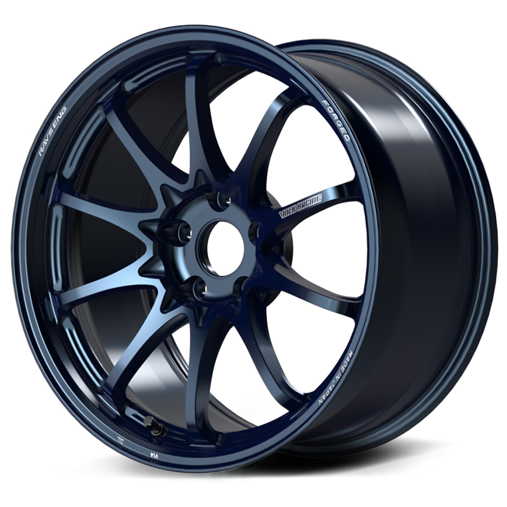 Matte Blue Gunmetal Volk CE28N-Plus Wheels