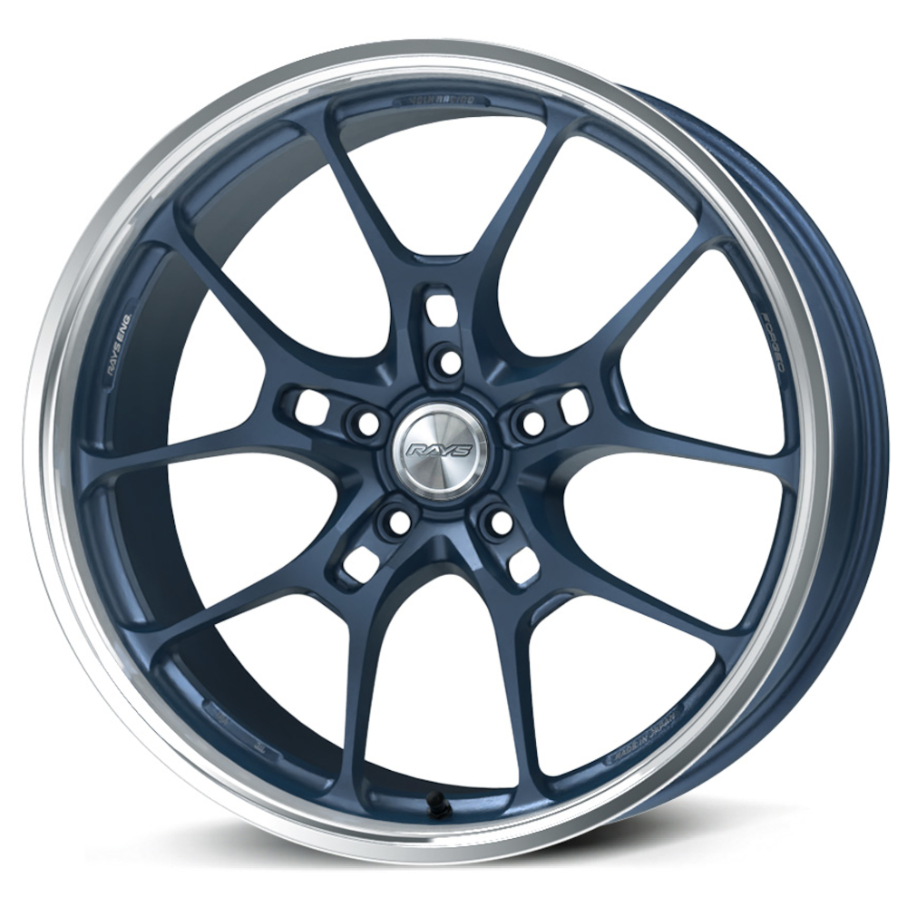 Blue Gunmetal Volk G025LC Wheels