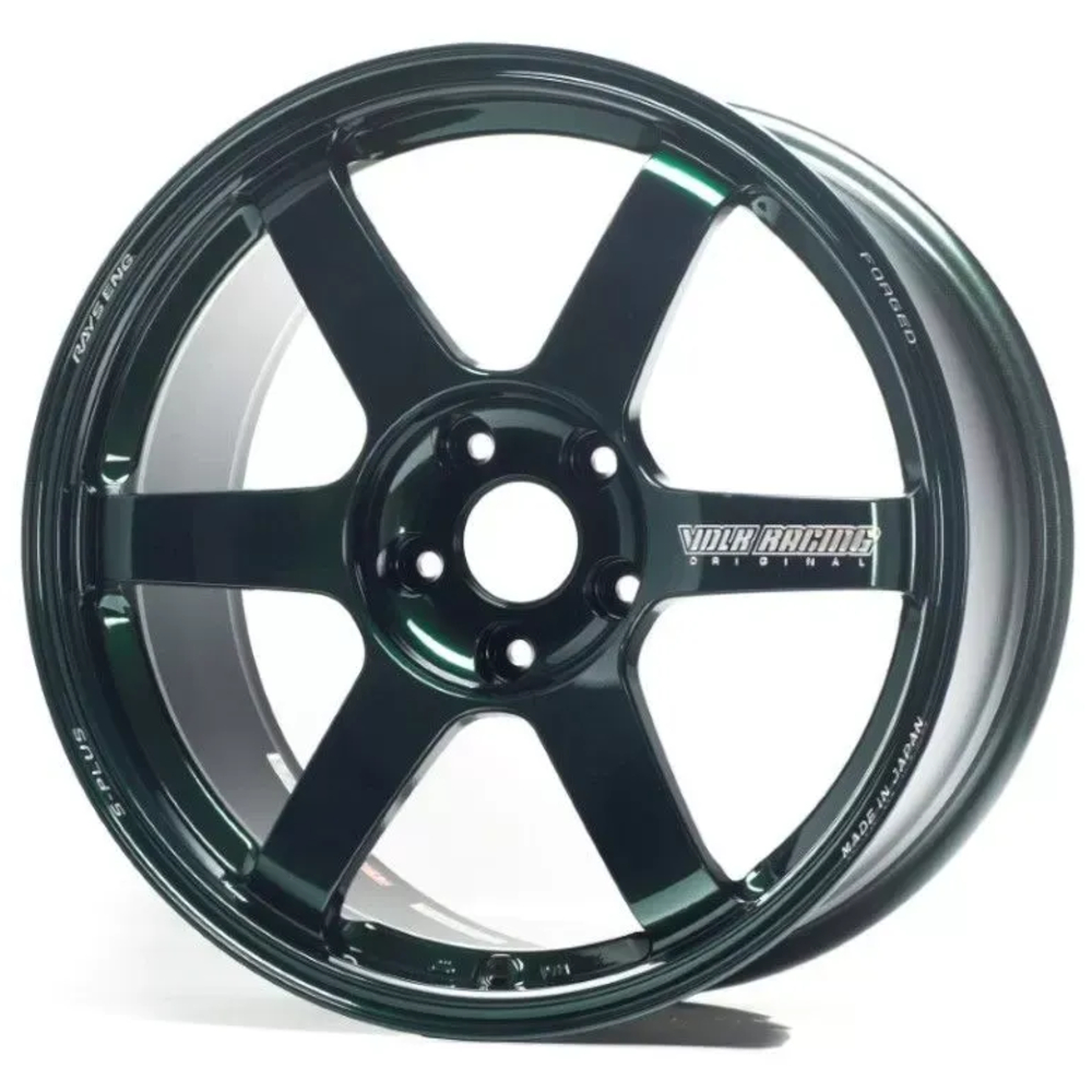 Racing Green Volk TE37 Saga S-Plus Wheels