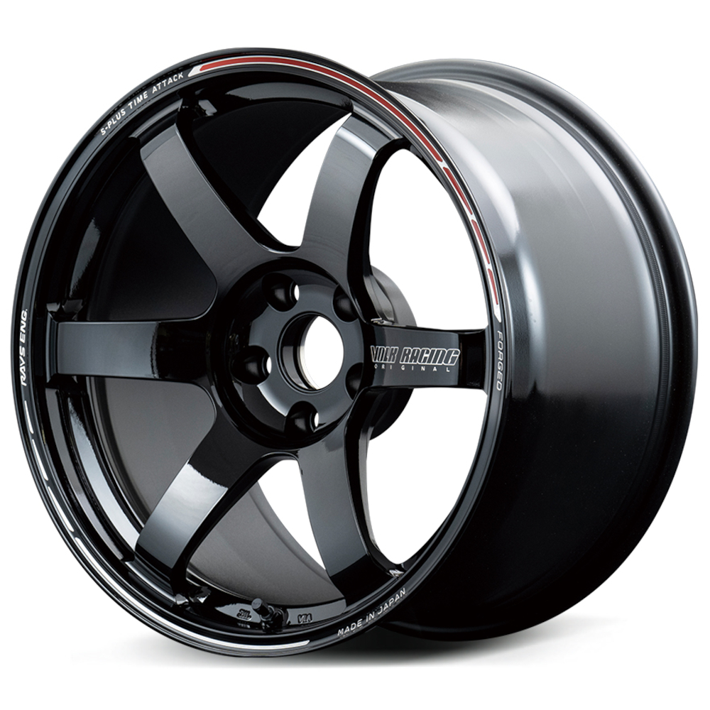 Gloss Black Volk TE37 Saga S-Plus Time Attack Wheels