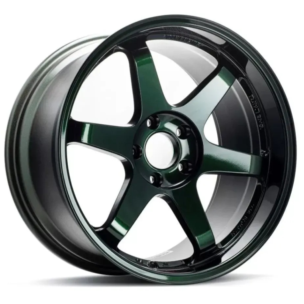 Racing Green Volk TE37SL Wheels