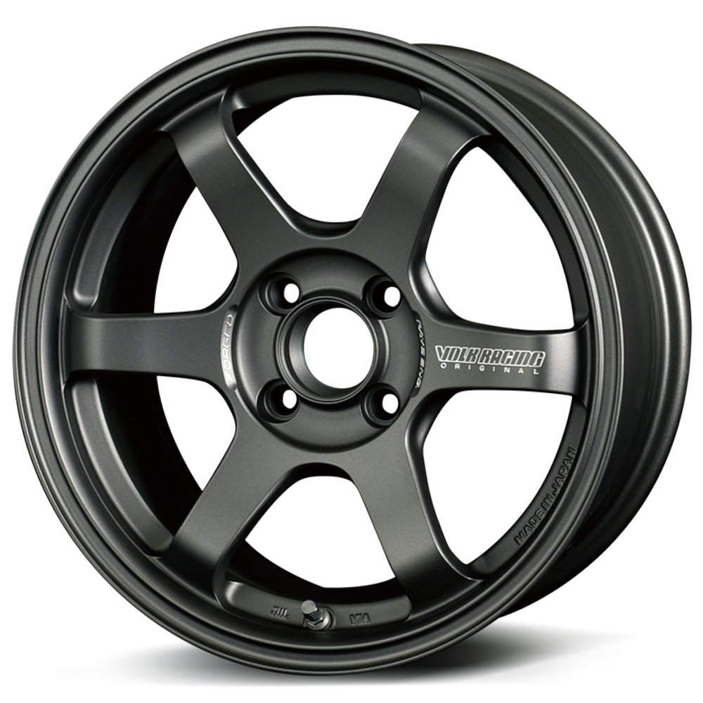 Matte Gunmetal Volk TE37 Sonic Club Racer Wheels