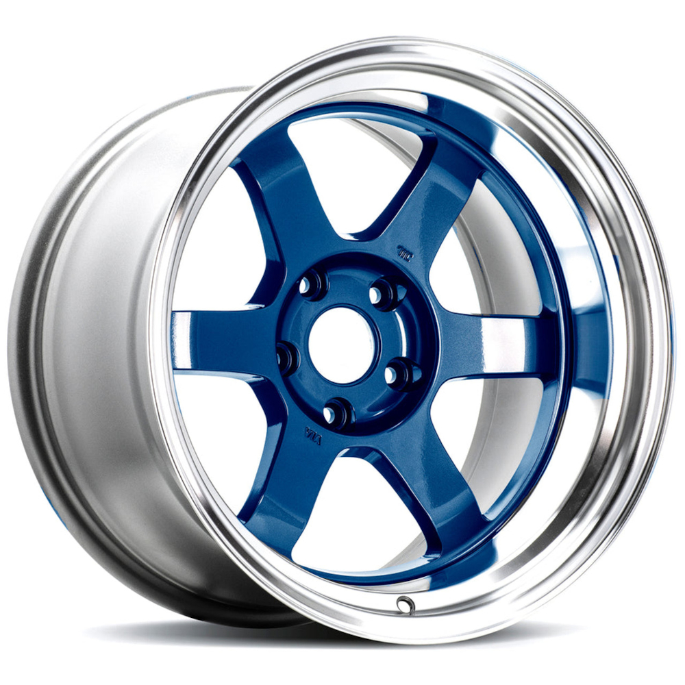 Mag Blue Volk TE37V Mk II Wheels