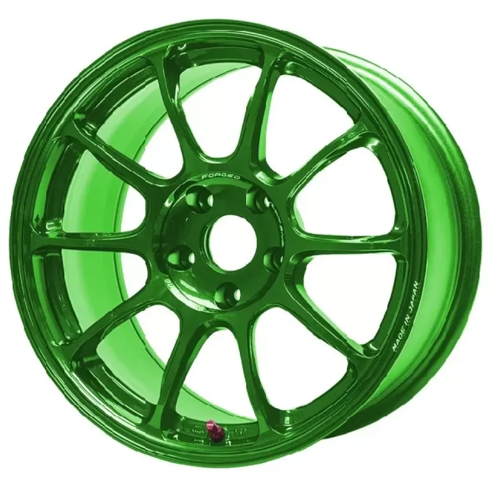 Hyper Green Volk ZE40 Wheels