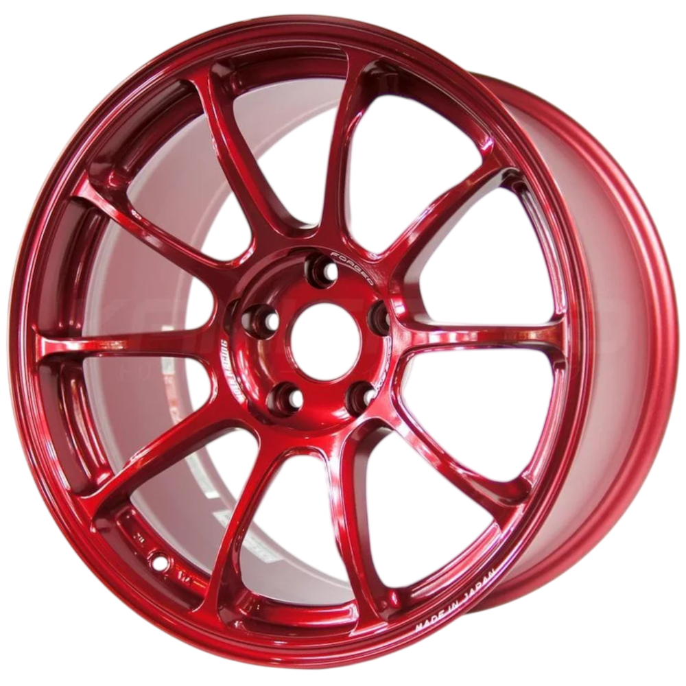 Metallic Red Volk ZE40 M-Spec Wheels