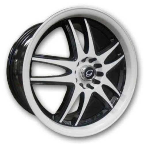 Black White White Diamond W3101 Wheels
