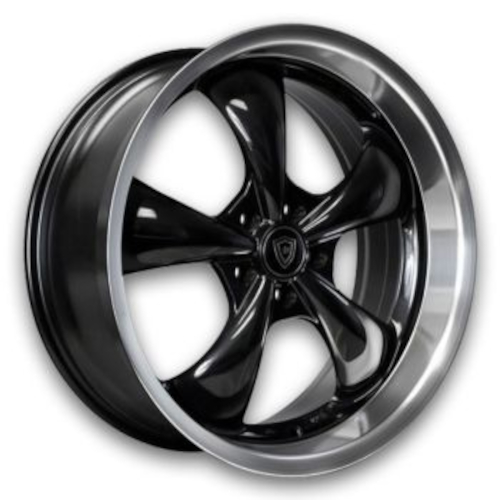 Black Polished White Diamond W5605 Wheels