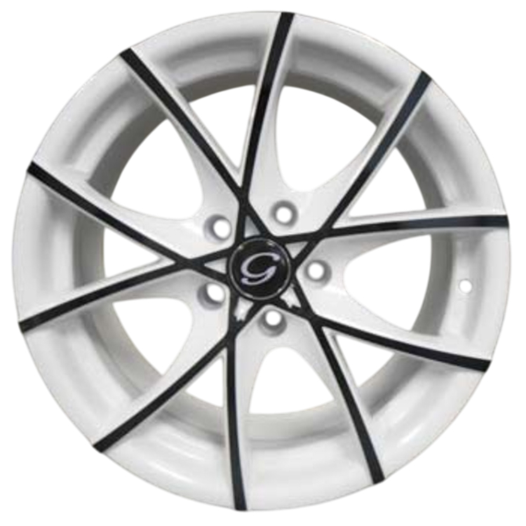 White Black White Diamond W9517 Wheels