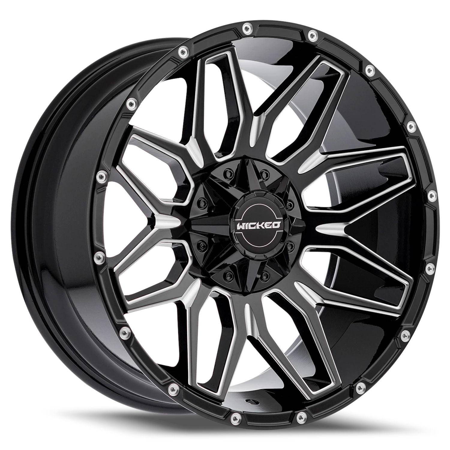 Black Milled Wicked Offroad W825 Wheels