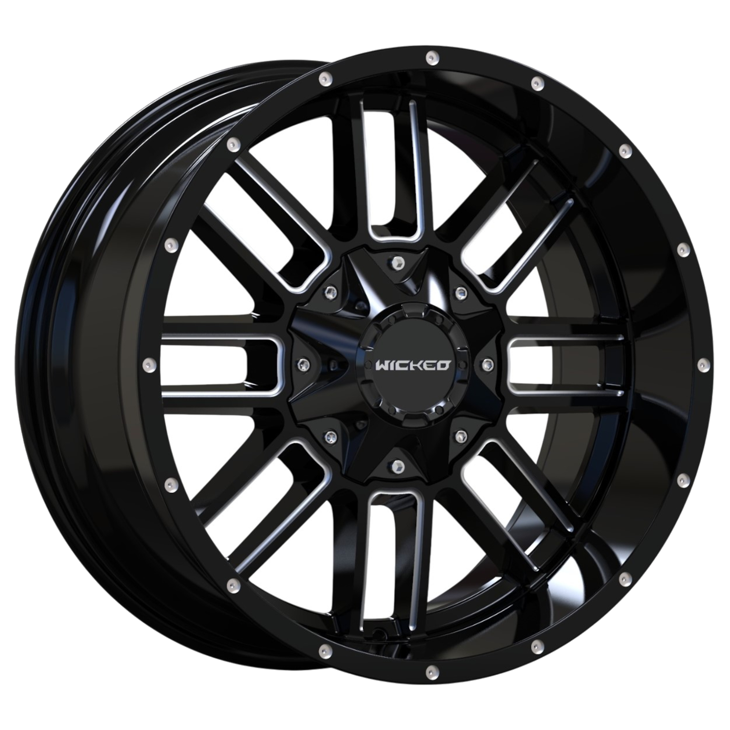 Black Milled Wicked Offroad W826 Wheels