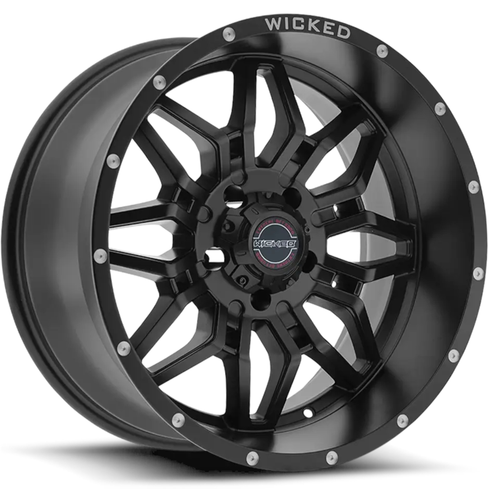 Satin Black Wicked Offroad W909B Wheels