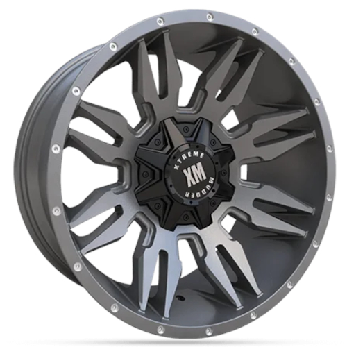Matte Gunmetal Xtreme Mudder XM-320 Wheels