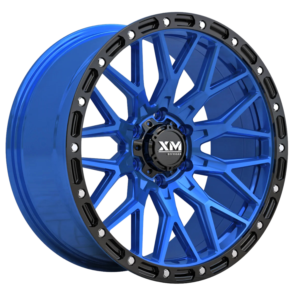 Blue Black Xtreme Mudder XM-704 Wheels