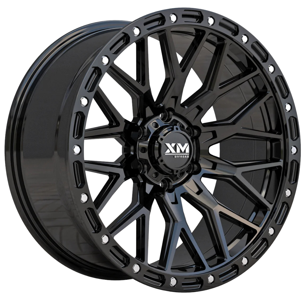 Gloss Black Xtreme Mudder XM-704 Wheels